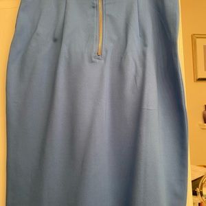 Skirt, periwinkle blue straight
